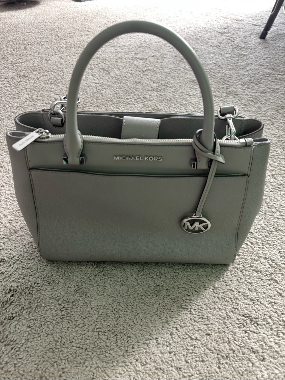 Michael Kors Women's Grey Saffiano Leather Tote